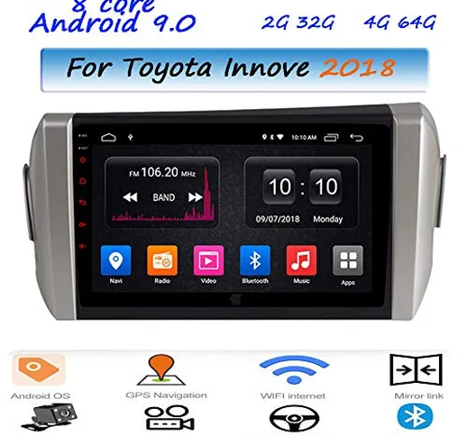LHWSN DSP Android 9.0 Car Stereo 9" IPS Schermo Autoradio Navigazione GPS 8 Core per Toyot...