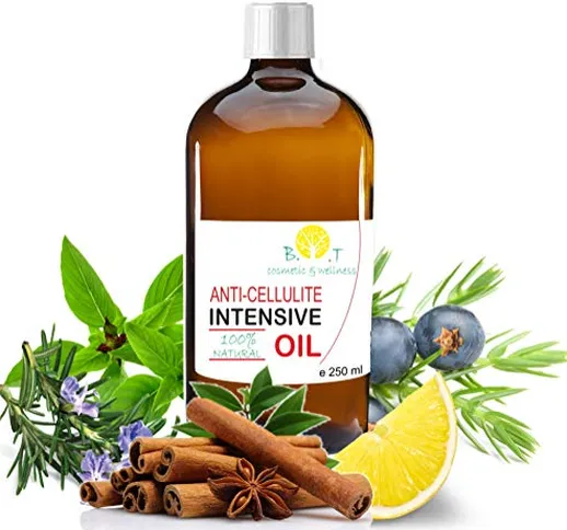 Ultra Intensivo Anticellulite Snellente Olio di massaggio Dimagrante Drenante 100% Natural...