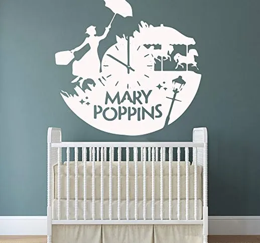 zqyjhkou Mary Poppins Vinile Carta da Parati Rotolo Mobili Vinile Decorativo Adesivi Sfond...