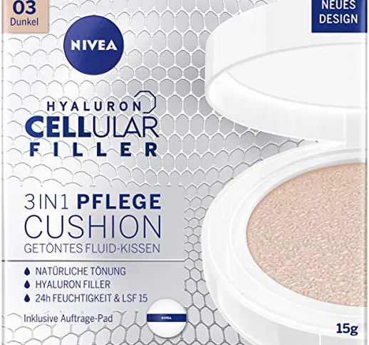 NIVEA 3 in 1 - Cuscino anti-età per la cura della pelle naturale, per pelli scure, 15 ml