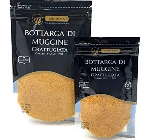 Bottarga di Muggine Grattugiata in Bustina Kosher Mr Moris - Lavorata in Italia - (100Gr)