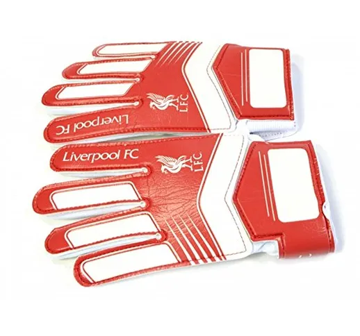 Liverpool FC - Guanti ufficiali da portiere - Bambini/Ragazzini (Ragazzi (9-14 anni)) (Ros...