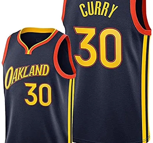 Maglie da Basket da Uomo, Stephen Curry Warriors # 30 Abbigliamento da Basket Cool Traspir...