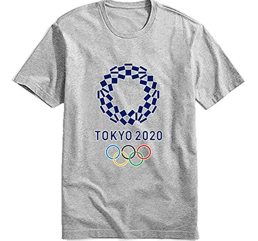 RENDONG Giochi Olimpici di Tokyo 2020 Culturale Maglietta Stampa Manica Corta Cappotto Gir...