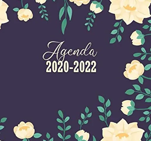 Agenda 2020-2022: Agenda Settimanale Floreale per 3 Anni | Agenda giornaliera, Formato A4,...