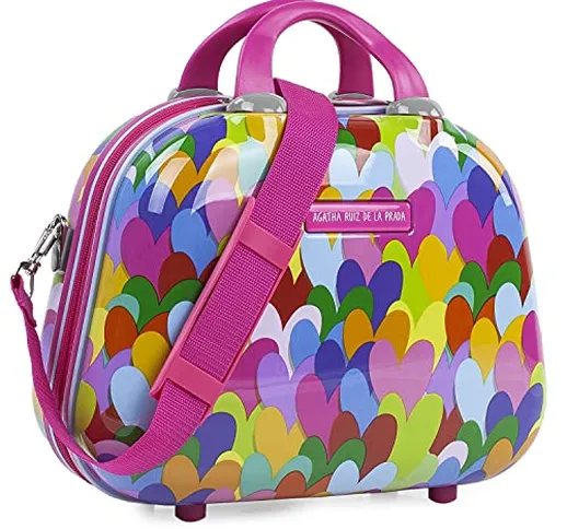 AGATHA RUIZ DE LA PRADA - Nécessaire grande di viaggio in policarbonato stampato. Borsa da...