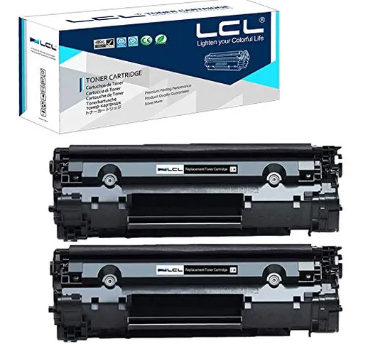 LCL Cartucce di Toner Compatibile 83A 83X CF283A 283X CF283X High Yield (2 Nero) Sostituzi...