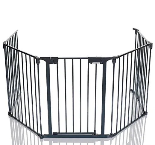 LCP Kids Cancelletto Camino Sicurezza Bambini Box Cani Grata Pieghevole 300 cm