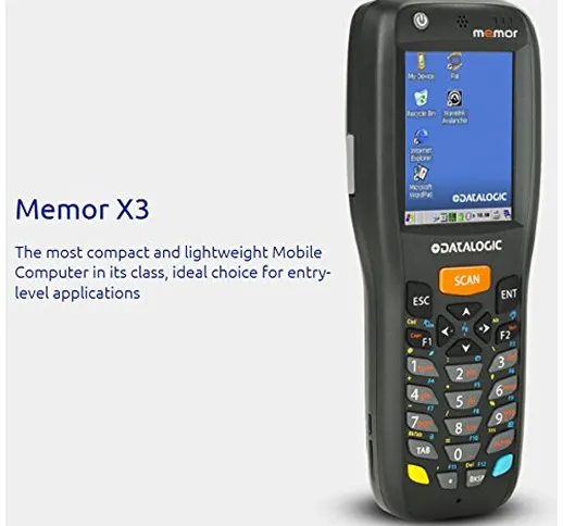 'Datalogic Memor X3 – Datenerfassung Terminal – Win CE 6.0 Pro – 512 MB – 6.1 cm (2.4) col...