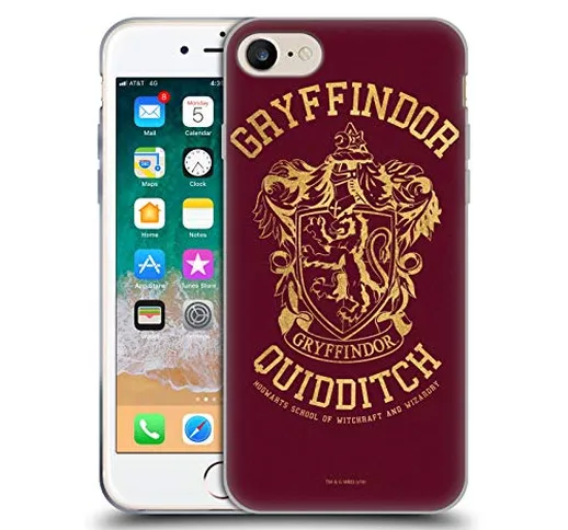 Head Case Designs Ufficiale Harry Potter Gryffindor Quidditch Deathly Hallows X Cover in M...