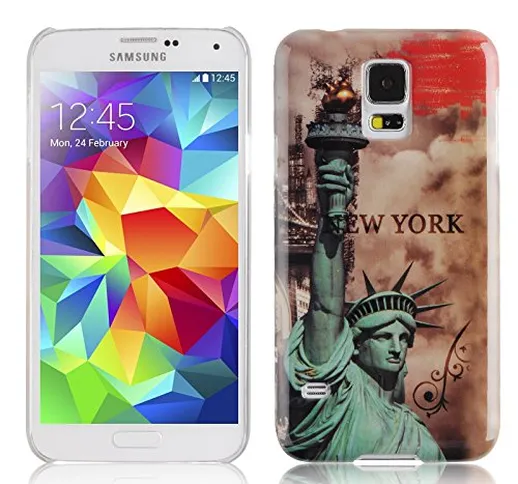 Cadorabo – TPU Hard Cover per > Samsung Galaxy S5 / S5 Neo < - Case Cover Involucro Bumper...