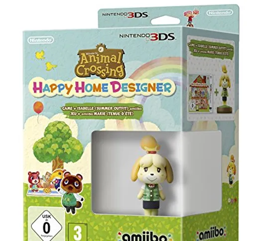 Animal Crossing Happy Home Designer + Amiibo Fuffi (Vestito Estivo) - Limited - Nintendo 3...