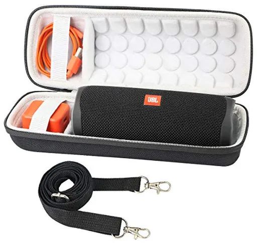 Khanka Eva Custodia rigida da viaggio per JBL Flip 5 Speaker Bluetooth Portatile (Con cint...