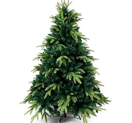 OZAVO Albero di Natale Artificiale Verde 150 cm,950 Rami,PVC Ago di Pino Effetto Realistic...