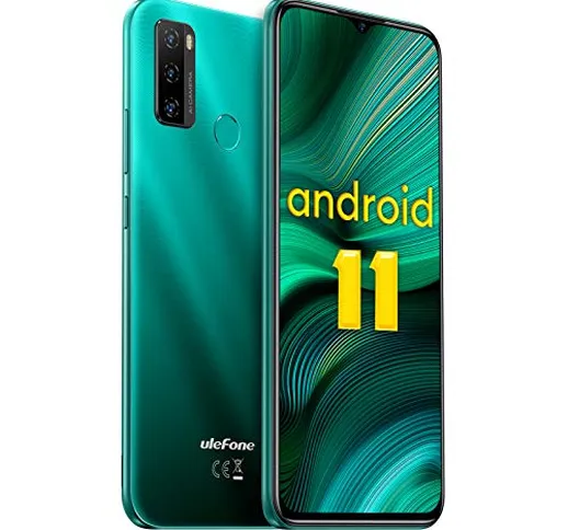 Smartphone Economici, Ulefone Note 10 Android 11, 6.52'' Waterdrop Schermo, 128GB Espandib...