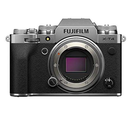 Fujifilm X-T4 Fotocamera Digitale Mirrorless 26 MP, Sensore X-Trans CMOS 4, Stabilizzatore...