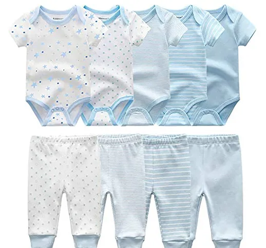 MAMIMAKA - Tutine per neonato e neonato Body & pantaloni-3 6 mesi