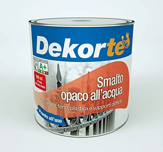 GDM Smalto all'Acqua opaco, Dekortè (500 ml, Bianco)