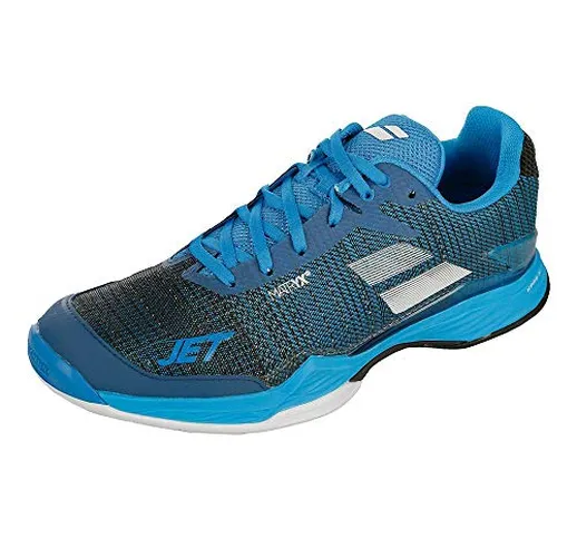 Babolat Jet Mach II Clay Sandplatzschuh Herren - Dunkelblau, Blau, Scarpe da Tennis Uomo,...