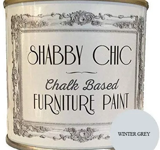 Shabby Chic, vernice per mobili a base di gesso, 250 ml, grigio, 13015/250