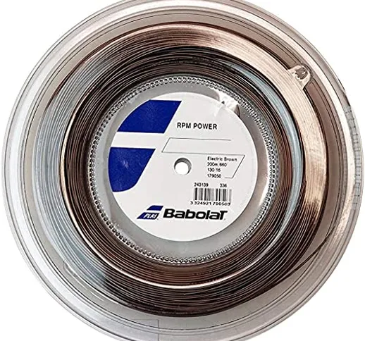 Babolat RPM Power 200M Cordaje, Adulti Unisex, Electric Brown (Marrone), 130