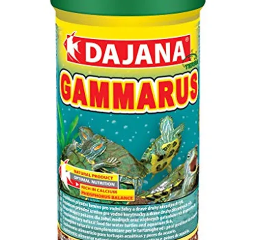 Dajana Gammarus - Gamberetti essiccati per tartarughe acquatiche, pesci d'acquario e anima...