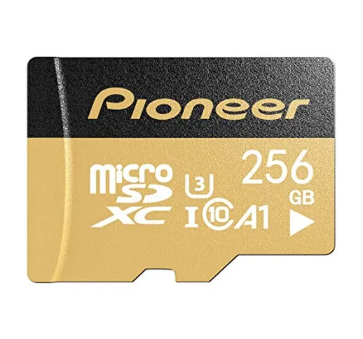 Pioneer - 256GB Scheda di memoria microSD di alta qualità, con adattatore, Class 10 U3 A1...