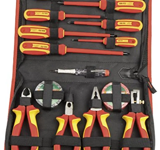 Mannesmann - M11214 – Set pinze e cacciaviti a marchio VDE, 14 pz.