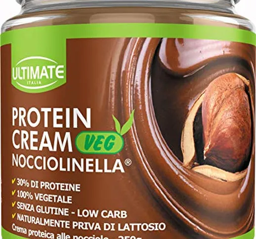 Ultimate Italia Protein Cream Veg Nocciolinella - Crema Proteica Spalmabile Vegana Col 30%...