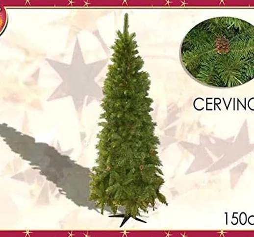 ALBERO DI NATALE SLIM CERVINO 1,50mt 334 RAMI PIENO E COMPATTO #AGN17