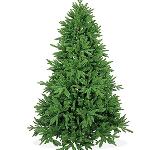 Albero di Natale artificiale DeLuxe 210 cm, 2,1 mt ottima qualità, abete del Caucaso/nordi...