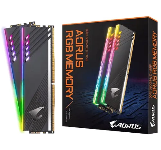 Gigabyte AORUS RGB - Kit di memoria da 16 GB (2 x 8 GB) 3600 MHz