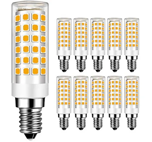 MENTA Lampadina LED E14 9W Equivaleni a 75W, Bianca Caldo 3000K, 750LM, Non-Dimmerabile, A...