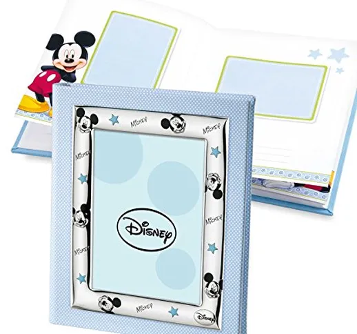 Disney Baby Topolino Mickey Mouse - Album Diario Fotografico Porta Foto per Regalo Battesi...