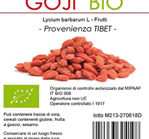 BACCHE GOJI BIO 1KG - 100% NATURALE - ALTA QUALITA'