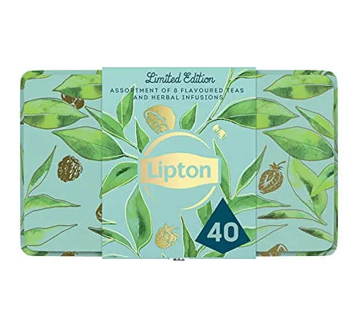 Confezione Lipton Limited Edition, Idea Regalo per Amanti del Tè, 40 Filtri, Regalo Utile,...