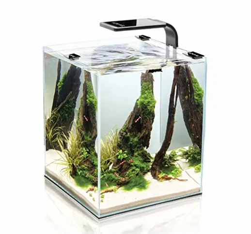 SHRIMP SET SMART 2 LED 30 BLACK AQUAEL CARIDINE PESCI PIANTE ACQUARIO COMPLETO