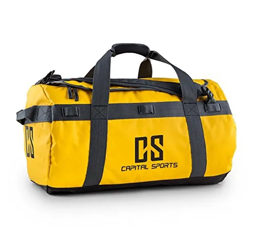 Capital Sports Travel M Borsa Sportiva 60l Zaino Impermeabile Gialla