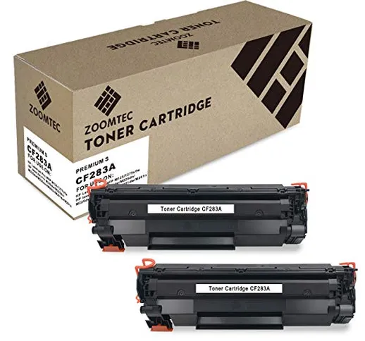ZOOMTEC CF283A 83A Toner Compatibile per LaserJet Pro MFP M125 M127fn M127fw M202dw M225dn...