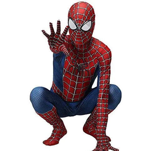 RNGNBKLS Bambino Adulto Spiderman Homecoming Costume Halloween Carnival Cosplay Spiderman...