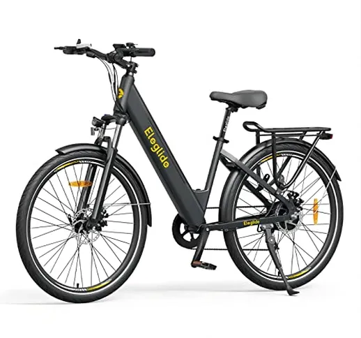 Eleglide Bicicletta elettrica T1 Step-Thru 27,5" Bicicletta da trekking E-City Bike con ba...