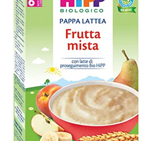 Hipp Pappa Lattea Frutta Mista - 3 pezzi da 250 gr [750 gr]