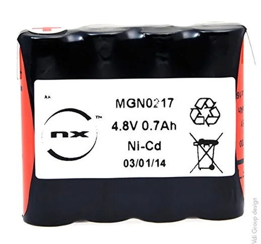 NX - Batteria NiCd 4X AA VRE 4S1P ST1 4.8V 700MAh T2