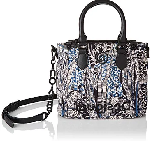 Desigual Accessories Fabric Hand Bag, Borsa a Mano. Donna, Bianco, U