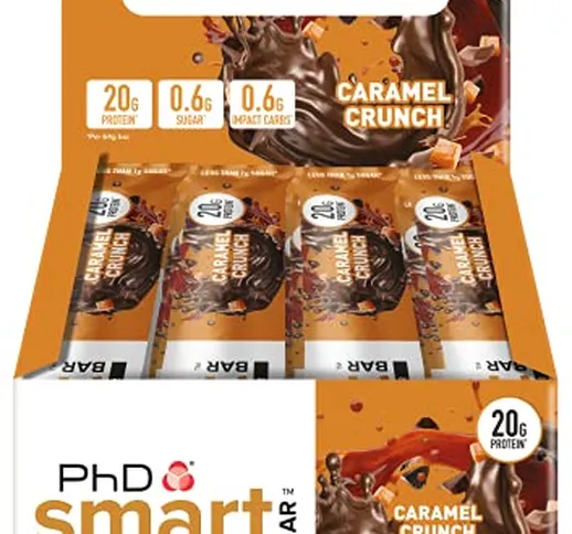 Phd Barrette Diet Smart Bar Crunch Al Caramello (12 X 64G, 31% Proteiche - 820 Gr