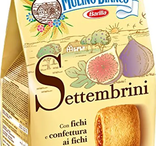 Mulino Bianco Biscotti Frollini Settembrini con Conferttura di Fichi, Colazione Ricca di G...