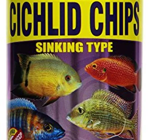 Aquatic Paradise Cichlid chips 250 ml/130G high-protein, colour-enhancing alimentare per M...