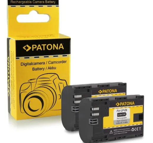 2x Batteria LP-E6 per Canon EOS 5D Mark II / 5D Mark III | EOS 7D | EOS 60D / 60Da