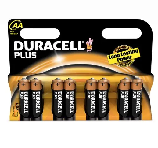 8 Batterie stilo AA Duracell Plus Power Alkaline LR6 MN1500
