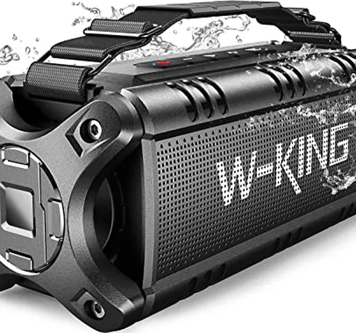 W-KING Cassa Bluetooth Portatile Potente 50W, Casse Bluetooth HiFi Stereo/Bassi Ricchi/EQ,...